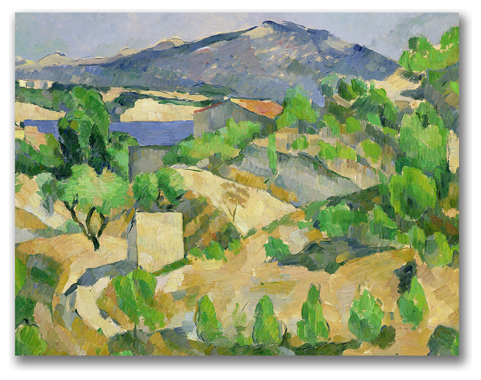''Mountains in Provence'' Canvas Art by Paul Cezanne