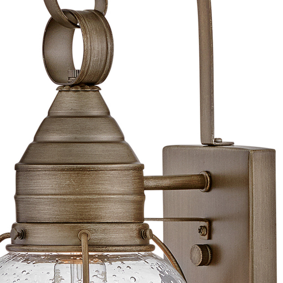 Hinkley Cape Cod 14" Extra Sm Outdoor Wall Mount Onion Lantern, Burnished Bronze