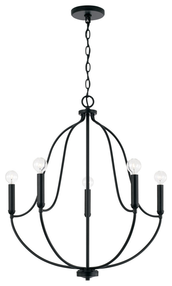 Capital Lighting, 447051MB, 25"Wx27"H 5-Light Chandelier
