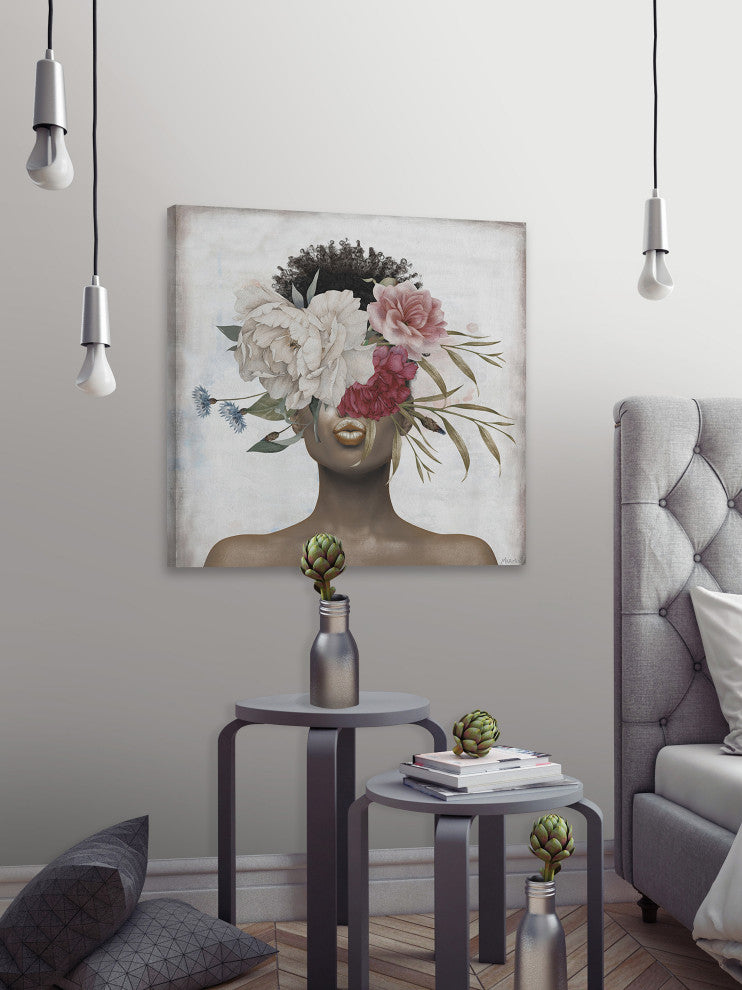"Just Kiss Me" Painting Print on Wrapped Canvas, 12x12