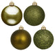 Vickerman 6" Olive 4 Finish Ball Assorted Drilled 4-Pack, N591514Da