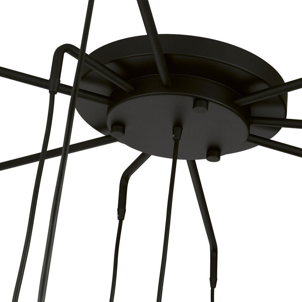 Strathmore 15 Light Black Foyer Chandelier