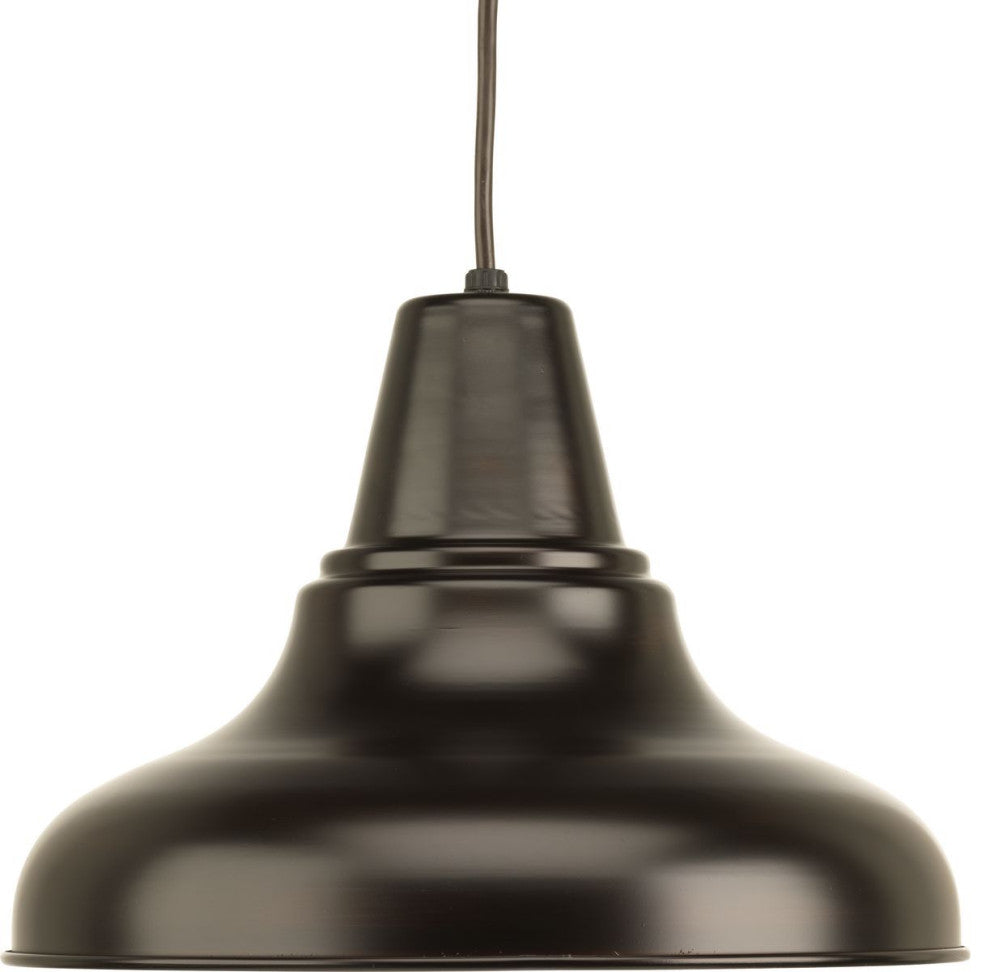 District 1-Light Large Hanging Lantern, Antique Bronze