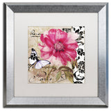 Color Bakery 'Le Pink' Art, Silver Frame, White Matte, 16"x16"