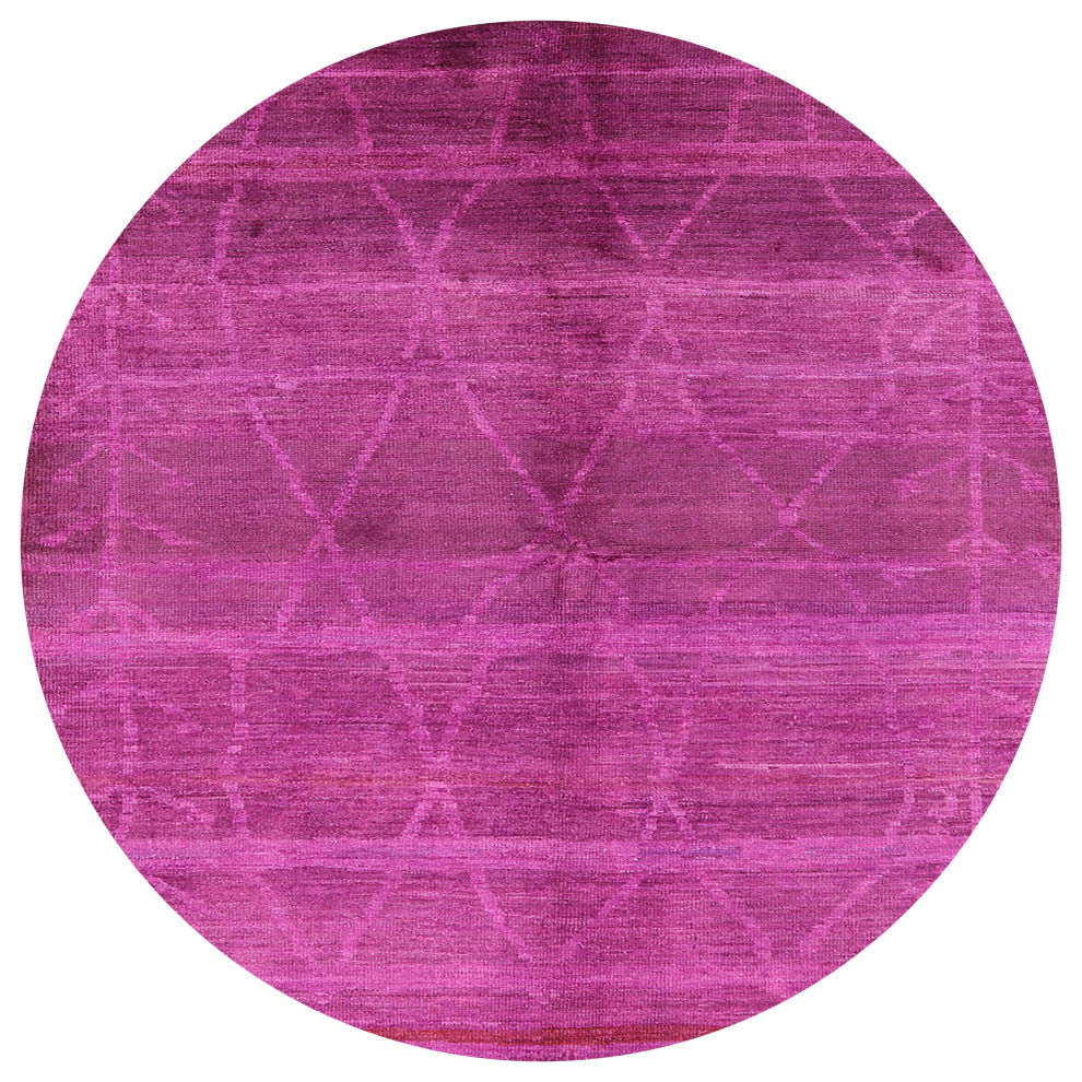 Ahgly Company Indoor Round Mid-Century Modern Area Rugs, 3' Round