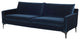 Anders Midnight Blue Fabric Triple Seat Sofa, HGSC497