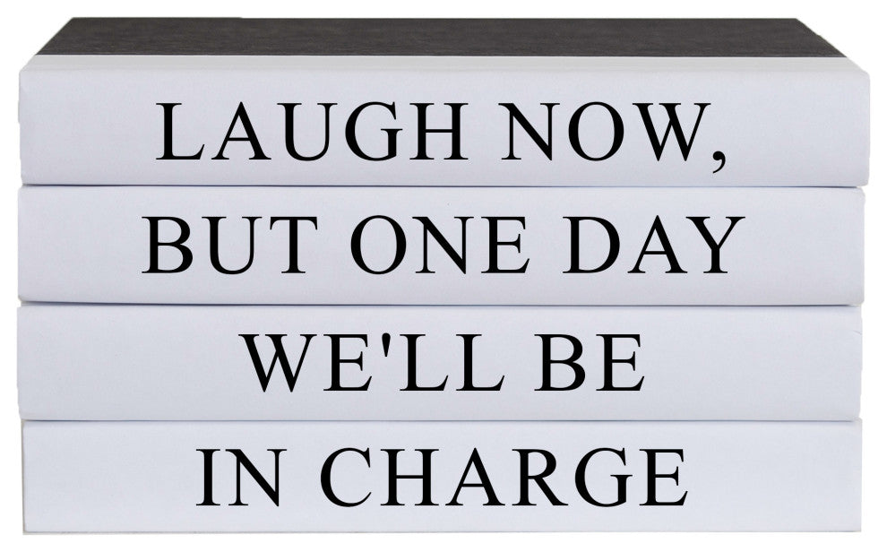 Laugh Now Quote Book Stack, S/4