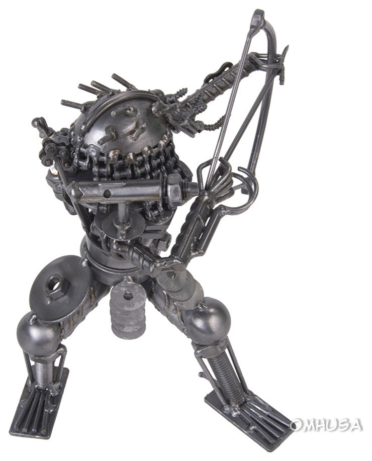Metal Predator With Bow and Arrow