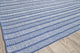 Nova Indoor/Outdoor Handmade Flatwoven PET yarn Blue Area Rug, 5'x8'