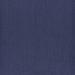 Navy and Off-White Throw Blanket