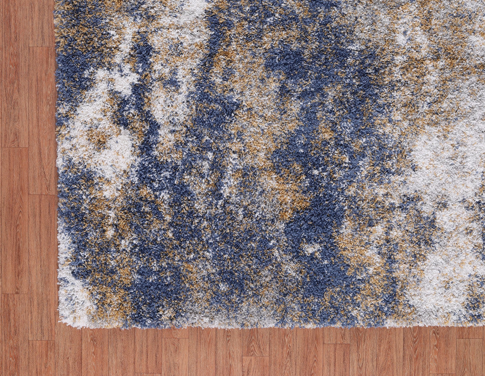 Noori Rug Shag Ridley Blue/Gold Rug
