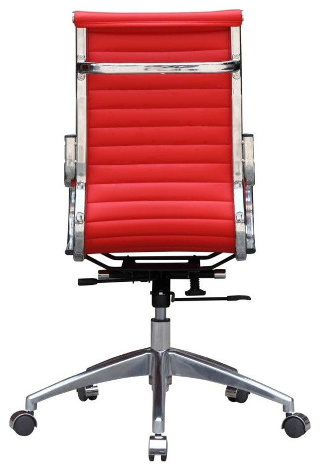 Modern Classics Twist Office Chair High Back, Red