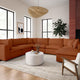 Cali Modular Large Chaise 7-piece Sectional, Rust