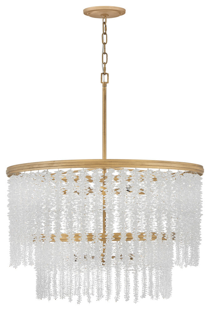 Fredrick Ramond Rubina Medium Chandelier, Burnished Gold
