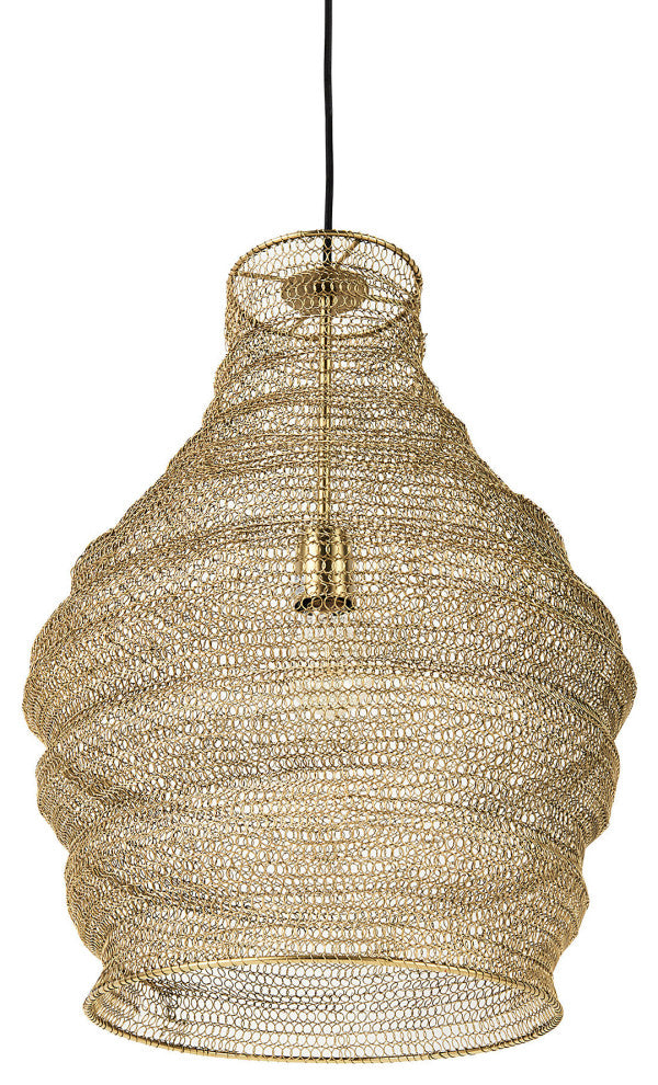 Halycon Gold Mesh & Iron Pendant Light