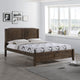 Camille Rustic Wooden Queen Platform Bed, Weathered Oak