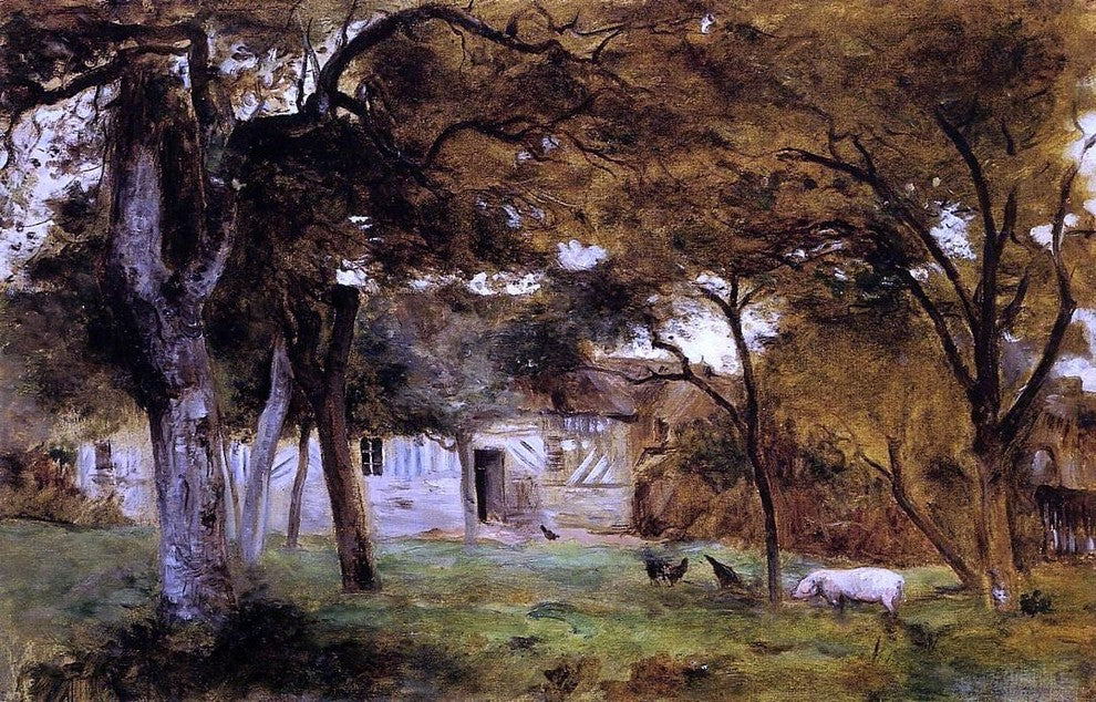 Berthe Morisot Farm in Normandy, 18"x27" Wall Decal
