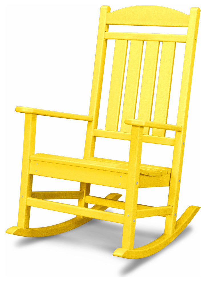 POLYWOOD Presidential Rocking Chair, Lemon