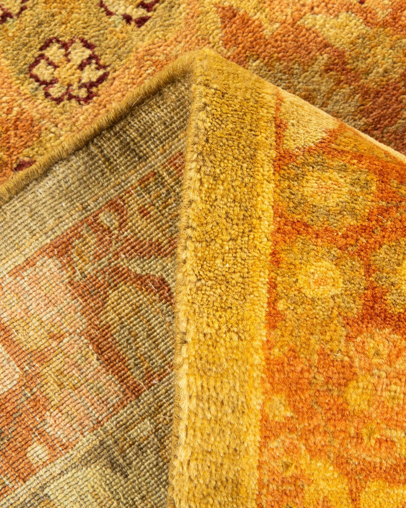 Mogul, One-of-a-Kind Hand-Knotted Area Rug, Green, 6' 1" x 9' 0"