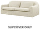 Las Vegas 86"W Upholstered Slipcover Only, Linen Ivory