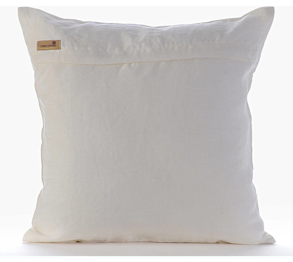 Ivory Decorative Euro shams 26"x26" Silk, I Love Mother Of Pearls