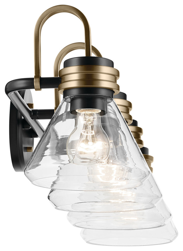 34" 4-Light Vanity Light With Clear Glass