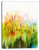 Cosmos Flowers and White Wildflowers, Large Floral Canvas Art Print, 12"x20"