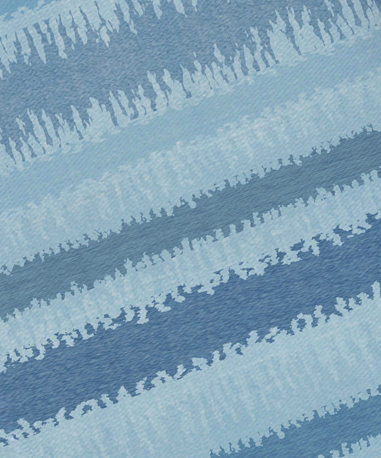 Raya De Agua, Stripe Print Napkin, Set of 4, Light Blue