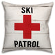 Ski Patrol 18"x18" Outdoor Throw Pillow