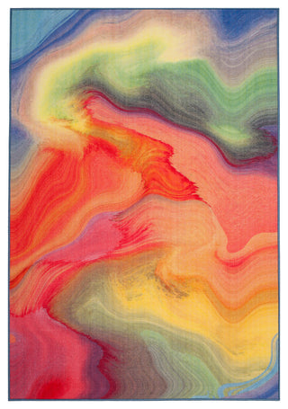 Safavieh Paint Brush Ptb123A Rug, Fuchsia/Yellow, 8'x10'