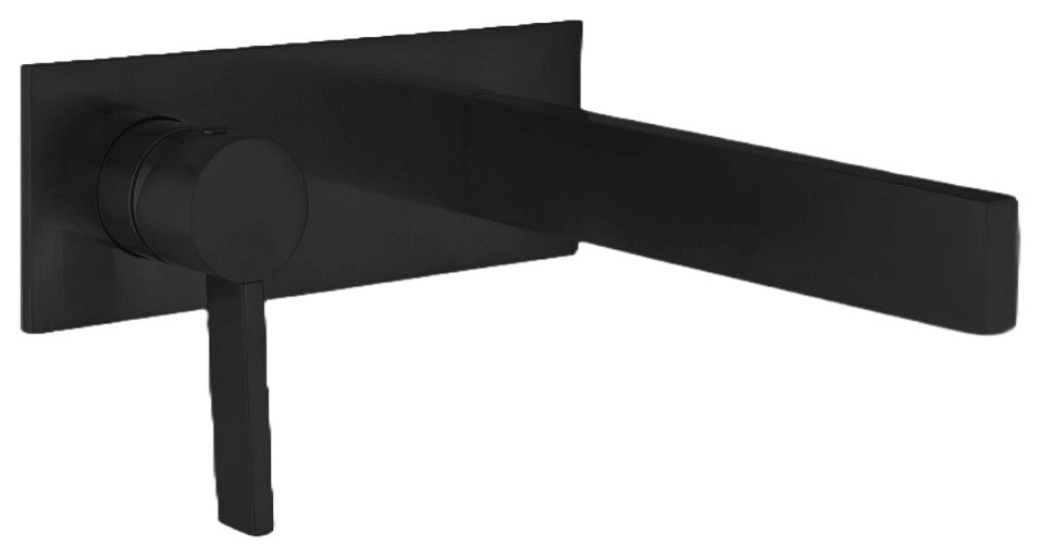 Caso Wall-Mounted Faucet, Black
