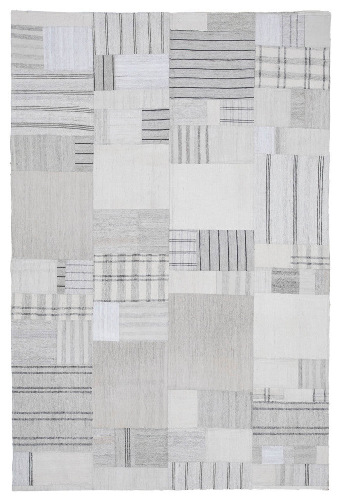 Rug N Carpet - Handmade Anatolian 6' 9'' x 10' 1'' Unique Patchwork Kilim Rug