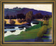Felix Vallotton Evening on the Loire - 20" x 25" Framed Premium Canvas Print