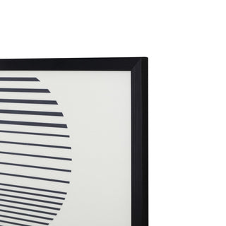 Safavieh Balancing Act, 18 X 24 Inch, Black/Ivory, Framed Wall Art