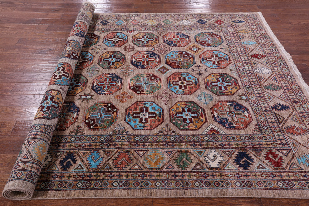 Bokhara Handmade Wool Rug 6' 9" X 10' 0" Q11279
