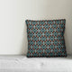 Tiny Paisley Pattern, Blue Throw Pillow, 16"x16"