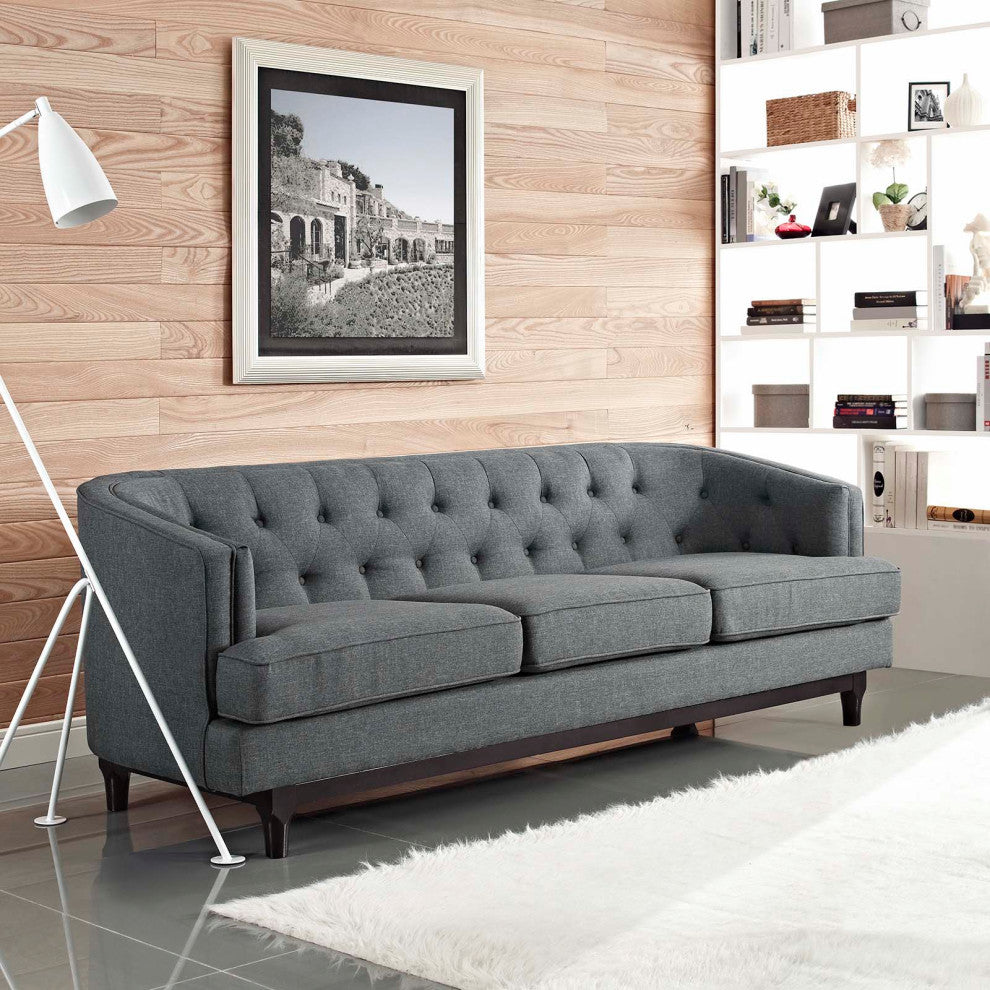 Modern Gray Coast Upholstered Sofa