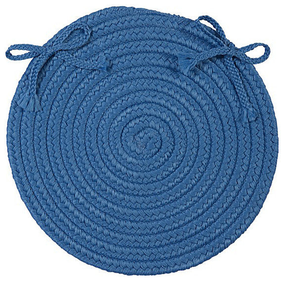 Colonial Mills Chair Pad Boca Raton Blue Ice Chair Pad