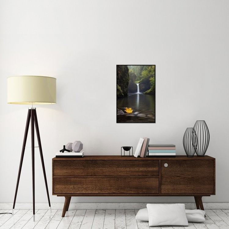 "Lonely" Framed Canvas Giclee by Miles Morgan, 21x31"