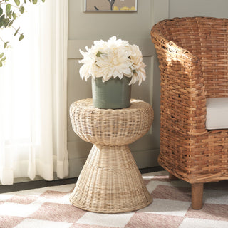 Safavieh Tritan Rattan Accent Table / Stool, Natural