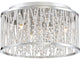 Quoizel PCCC1614C Four Light Flush Mount Crystal Cove Polished Chrome