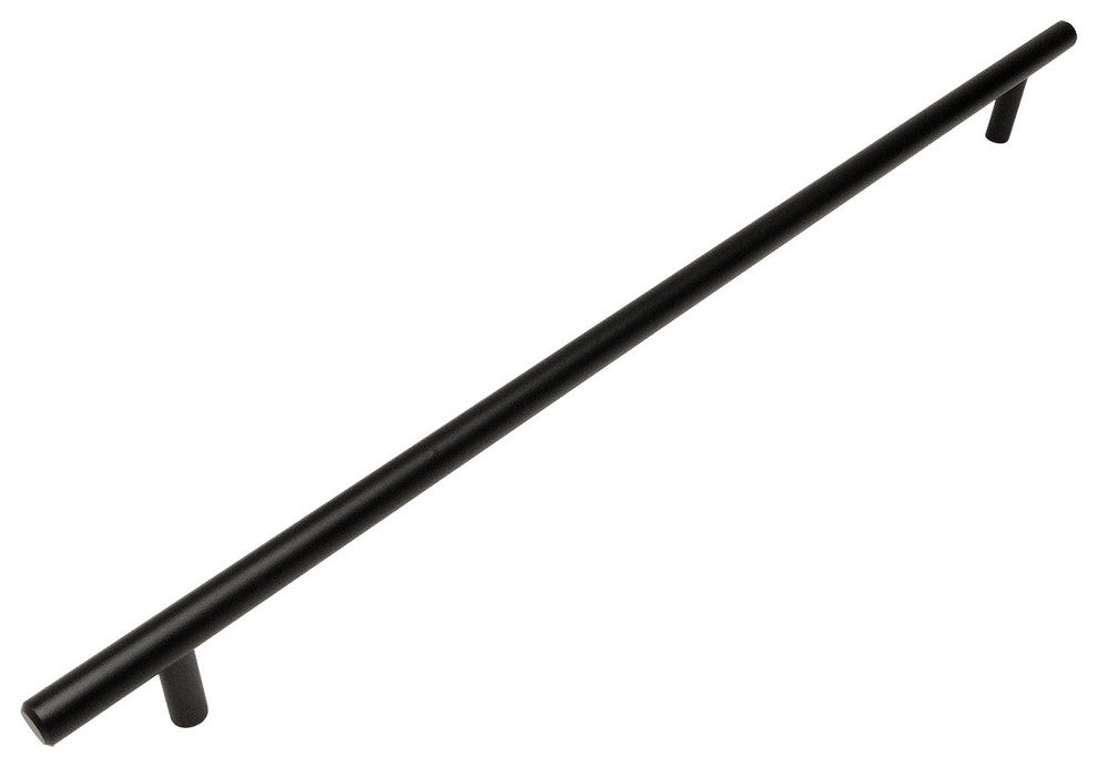 Cosmas 404-480FB Flat Black Slim Line Euro Style Cabinet Pull
