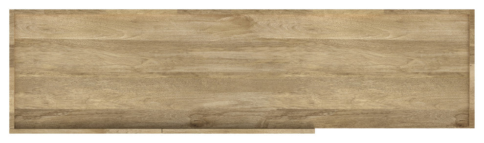Harrow Solid Mango Wood TV Media Stand, Natural For TVs up to 65 inches
