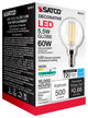 5.5W G16.5 LED, Clear, Candelabra Base, 90 CRI, 4000K, 120V