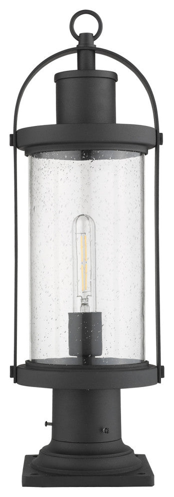 Z-Lite 569PHM-533PM Roundhouse 22" Tall Outdoor Pier Mount Post - Black
