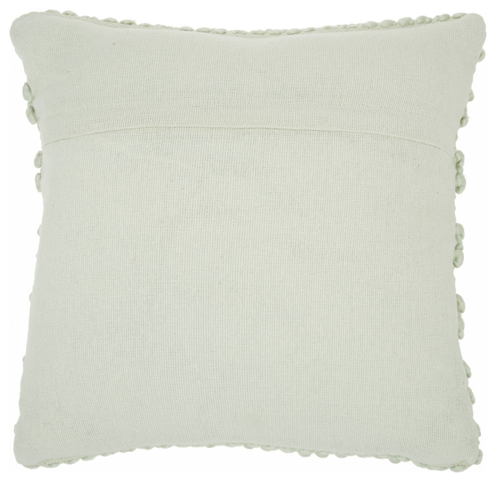 20" Mint Green Striped Throw Pillow With Texture