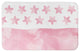 Pink Watercolor Stars 34x21 Bath Mat