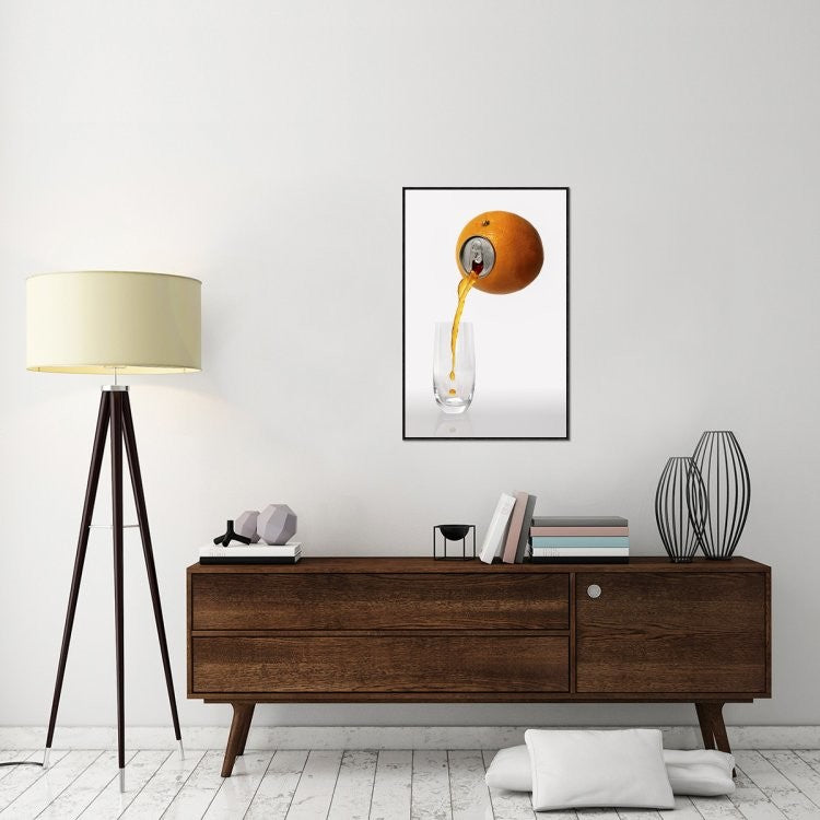 "Natural Refreshment." Framed Canvas Giclee by Jesus M. Garcia, 25x37"