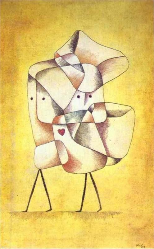 Paul Klee Siblings, 18"x27" Wall Decal