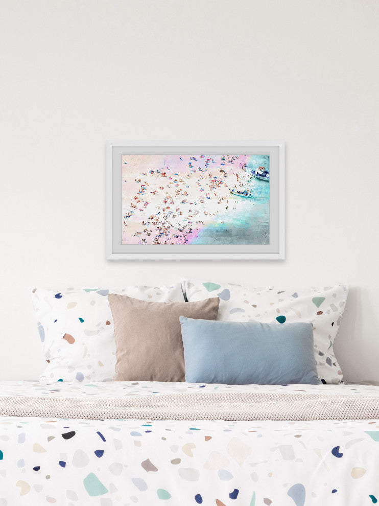 "Fun And Sun" Framed Painting Print, 18"x12"